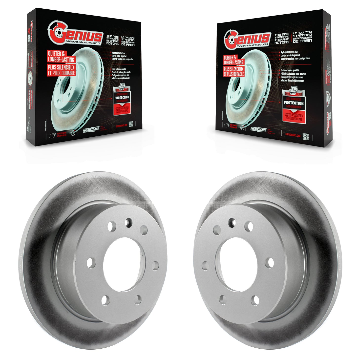 [Arrière] Kit de disque (revêtu) de frein pour Sprinter 2500 Mercedes-Benz Freightliner Dodge 3500 KG-100481