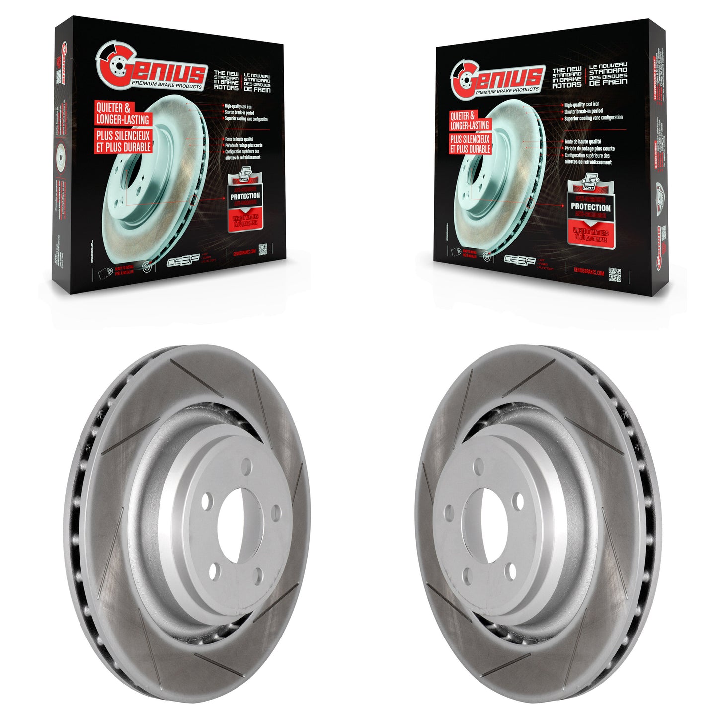 [Arrière] Kit de disque (revêtu) de frein pour Dodge Charger Chrysler 300 Challenger Magnum KG-100483