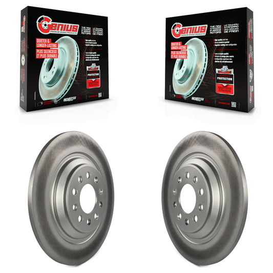 [Arrière] Kit de disque (revêtu) de frein pour 2014-2021 Jeep Cherokee avec Dual Piston Front Caliper KG-100490