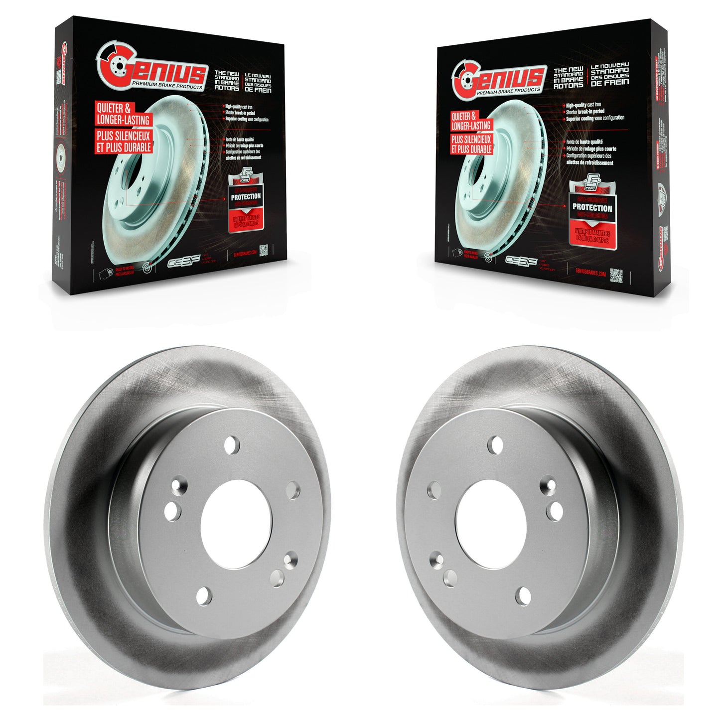[Arrière] Kit de disque (revêtu) de frein pour Honda Accord Civic Acura RSX Integra KG-100503