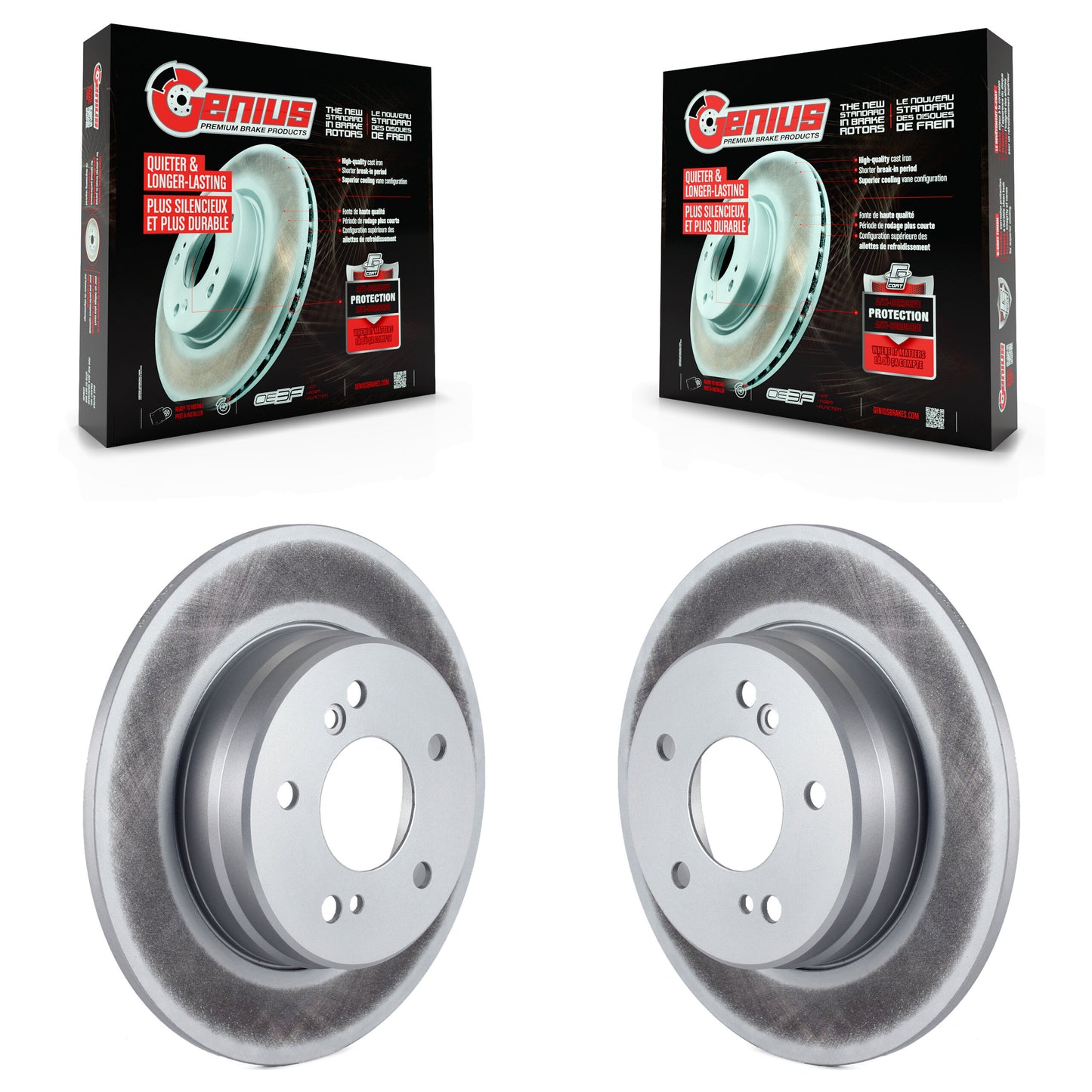 [Arrière] Kit de disque (revêtu) de frein pour Mercedes-Benz C230 C240 Chrysler Crossfire SLK230 C280 SLK320 SLK280 SLK300 KG-100506