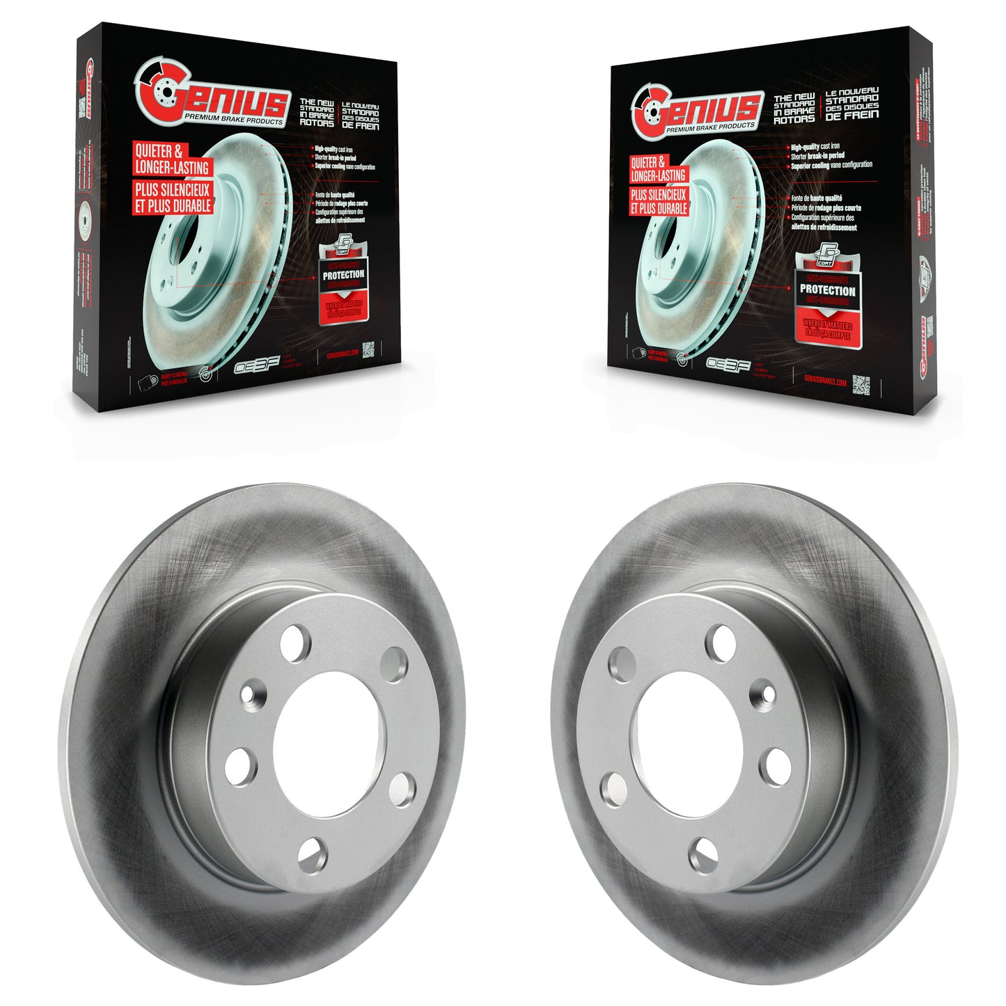 [Arrière] Kit de disque (revêtu) de frein pour Volkswagen Jetta Beetle Golf Audi TT City KG-100507