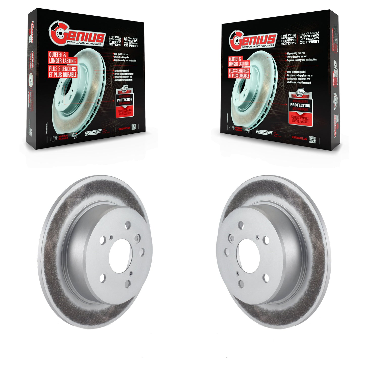 [Arrière] Kit de disque (revêtu) de frein pour Lexus RX300 Toyota Highlander AWD KG-100508
