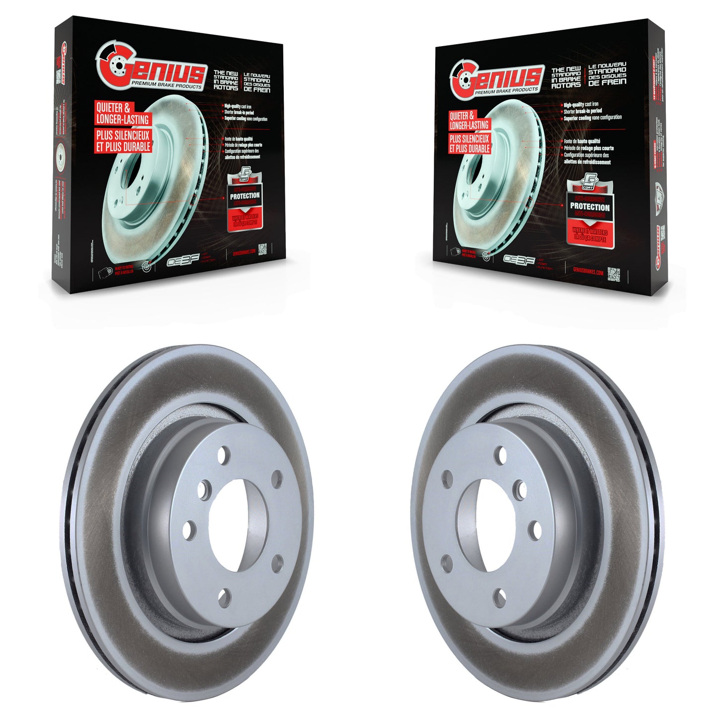 [Arrière] Kit de disque (revêtu) de frein pour BMW 325i 325Ci 328i 323i 323Ci 328is 328Ci KG-100527