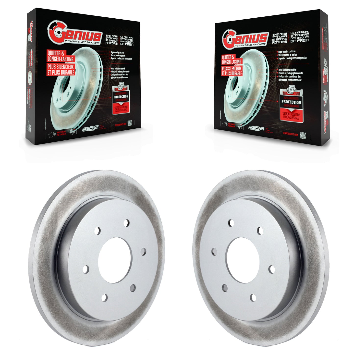 [Arrière] Kit de disque (revêtu) de frein pour Nissan Titan Armada INFINITI QX56 Pathfinder TITAN KG-100536