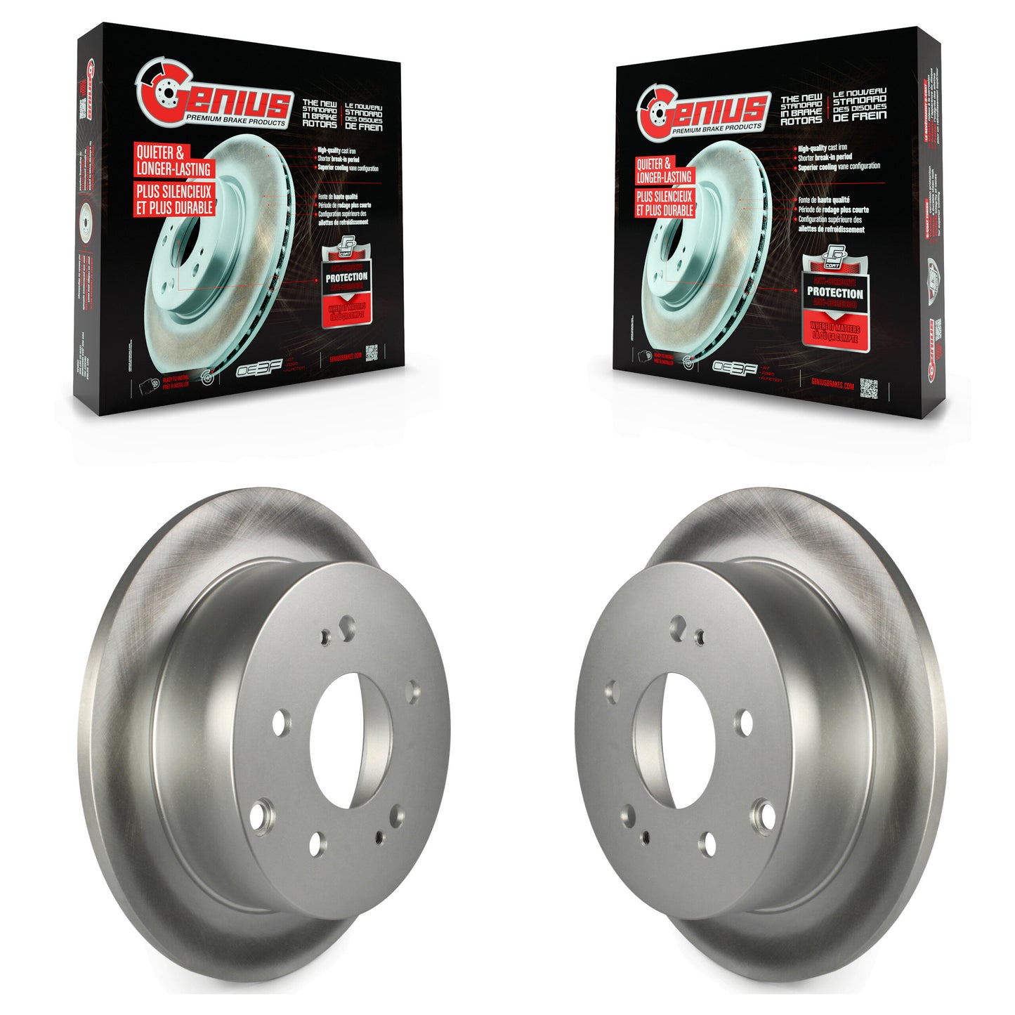 [Arrière] Kit de disque (revêtu) de frein pour Mitsubishi Galant Eclipse KG-100537