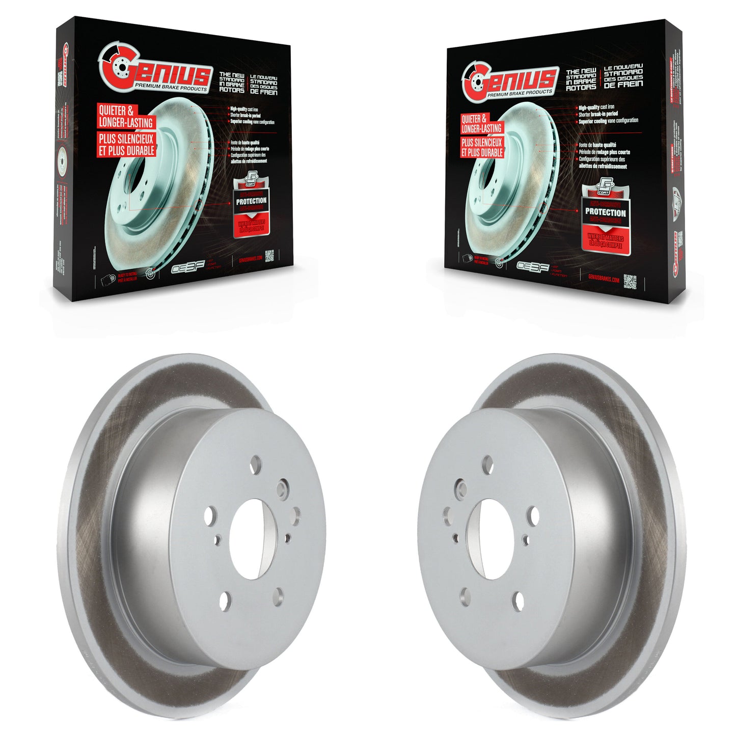 [Arrière] Kit de disque (revêtu) de frein pour 2004-2010 Toyota Sienna KG-100539