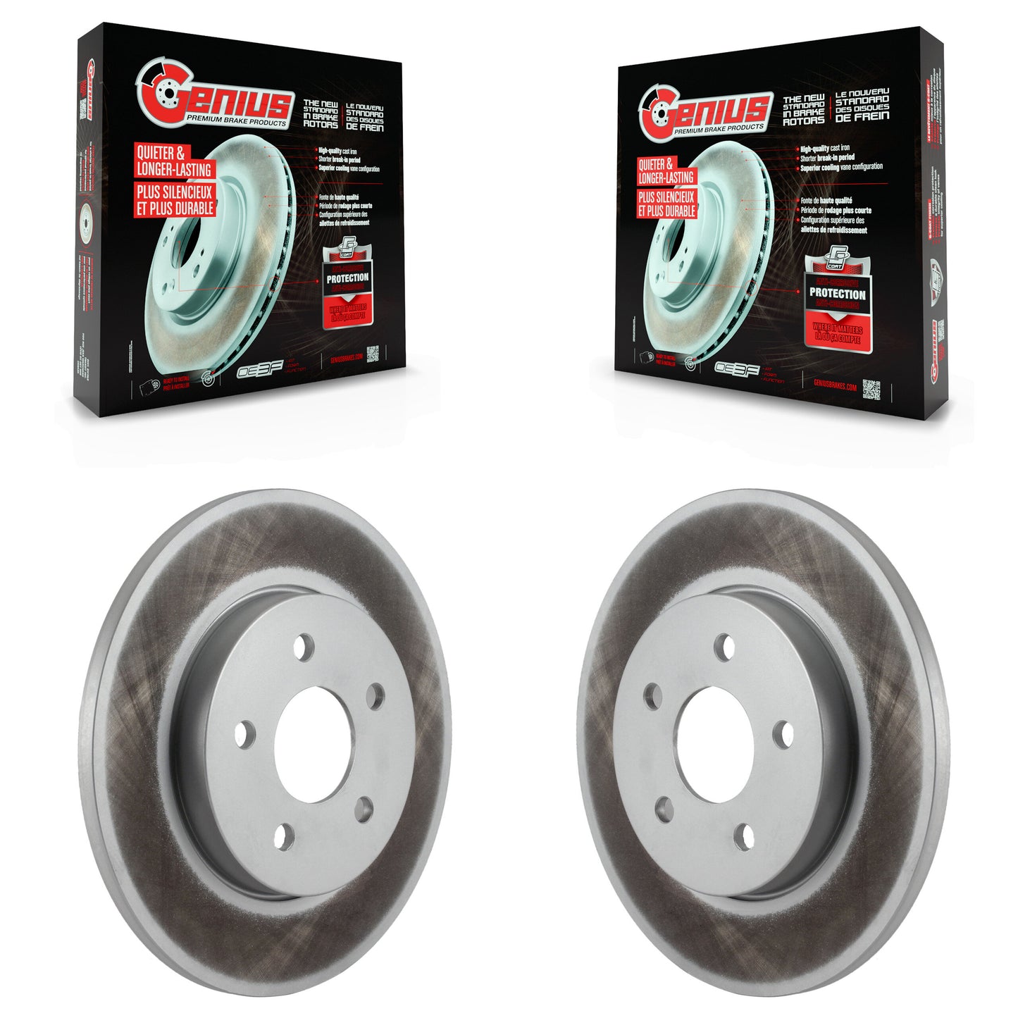 [Arrière] Kit de disque (revêtu) de frein pour 2002-2008 Jaguar X-Type KG-100541