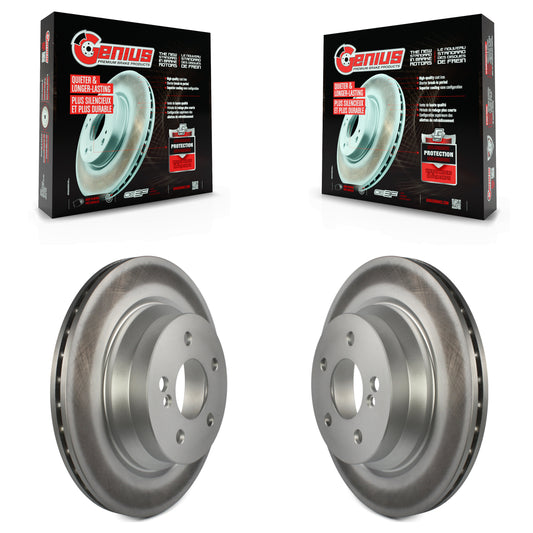 [Arrière] Kit de disque (revêtu) de frein pour Mercedes-Benz E350 GLK350 E320 E500 CLS550 E400 CLS500 GLK250 CLS400 E550 E55 AMG E63 KG-100542