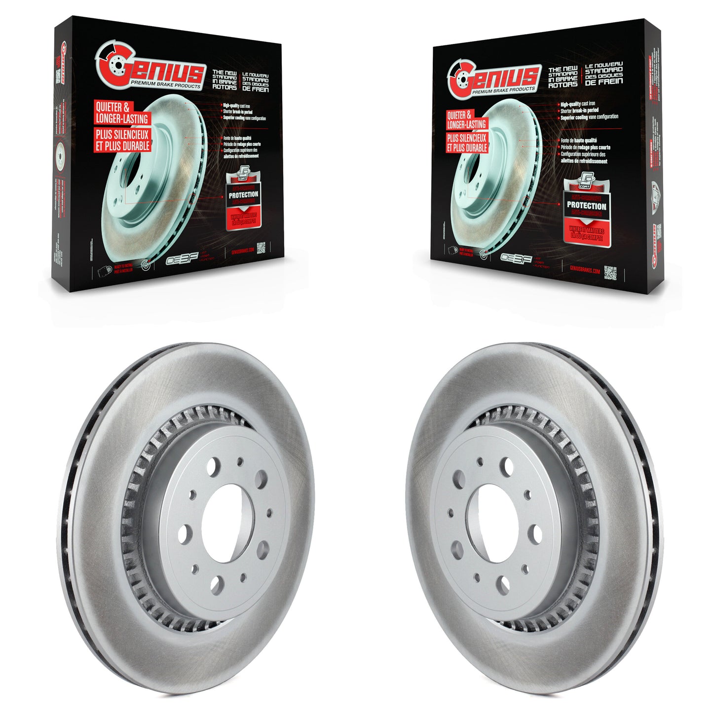 [Arrière] Kit de disque (revêtu) de frein pour 2003-2014 Volvo XC90 KG-100543