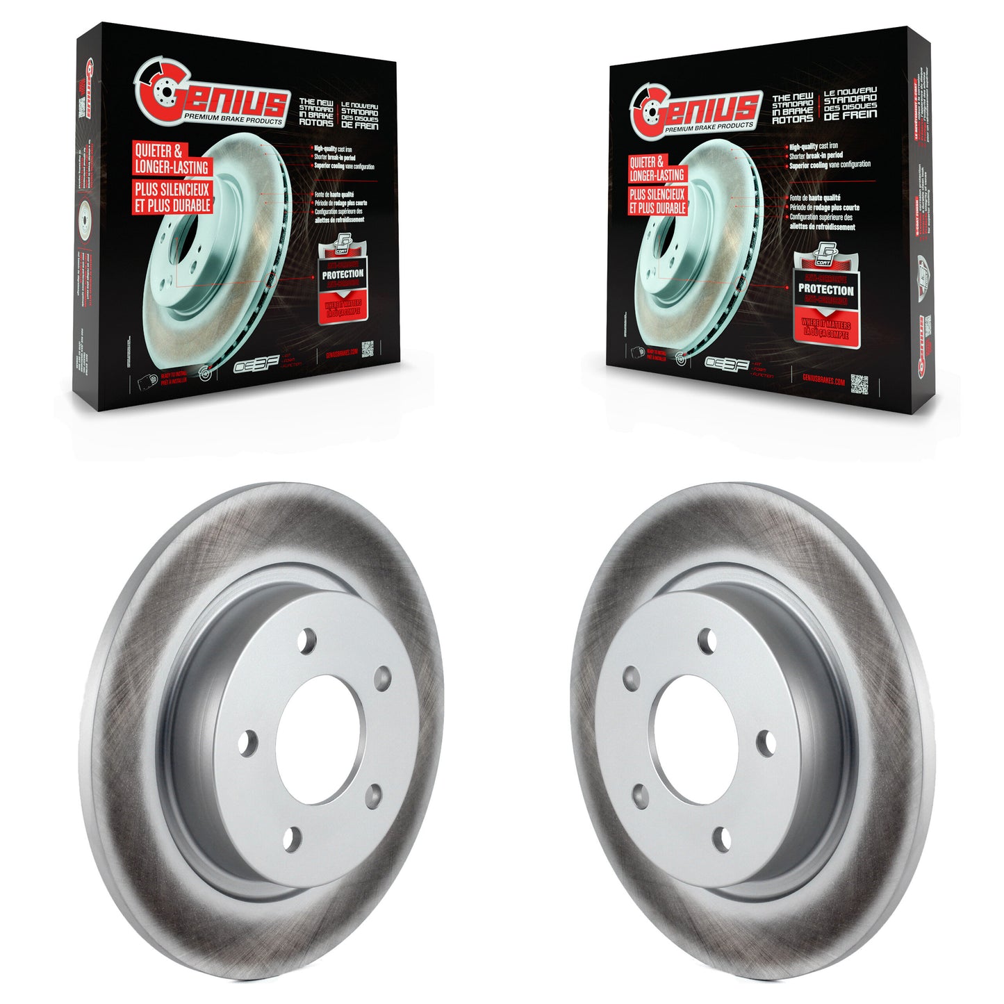 [Arrière] Kit de disque (revêtu) de frein pour Mazda 3 Sport KG-100545