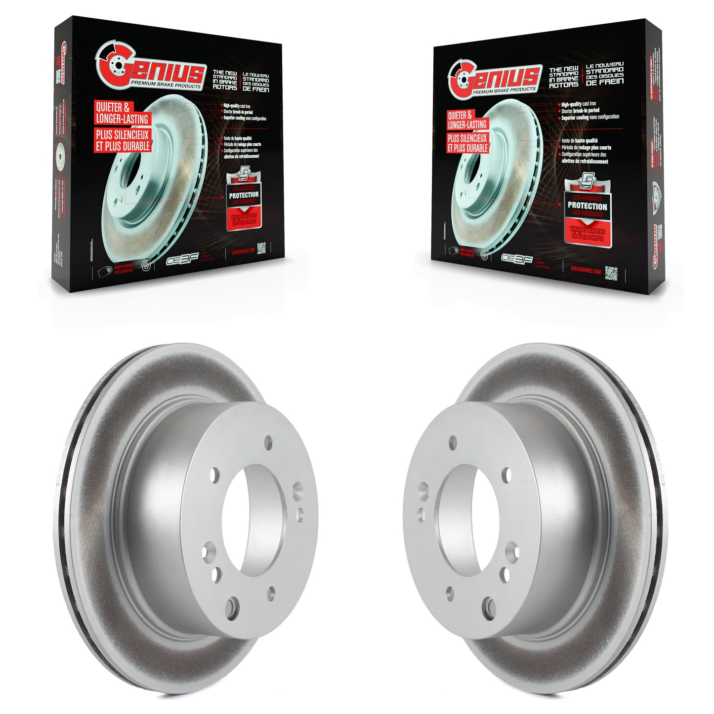 [Arrière] Kit de disque (revêtu) de frein pour 2003-2006 Kia Sorento KG-100548