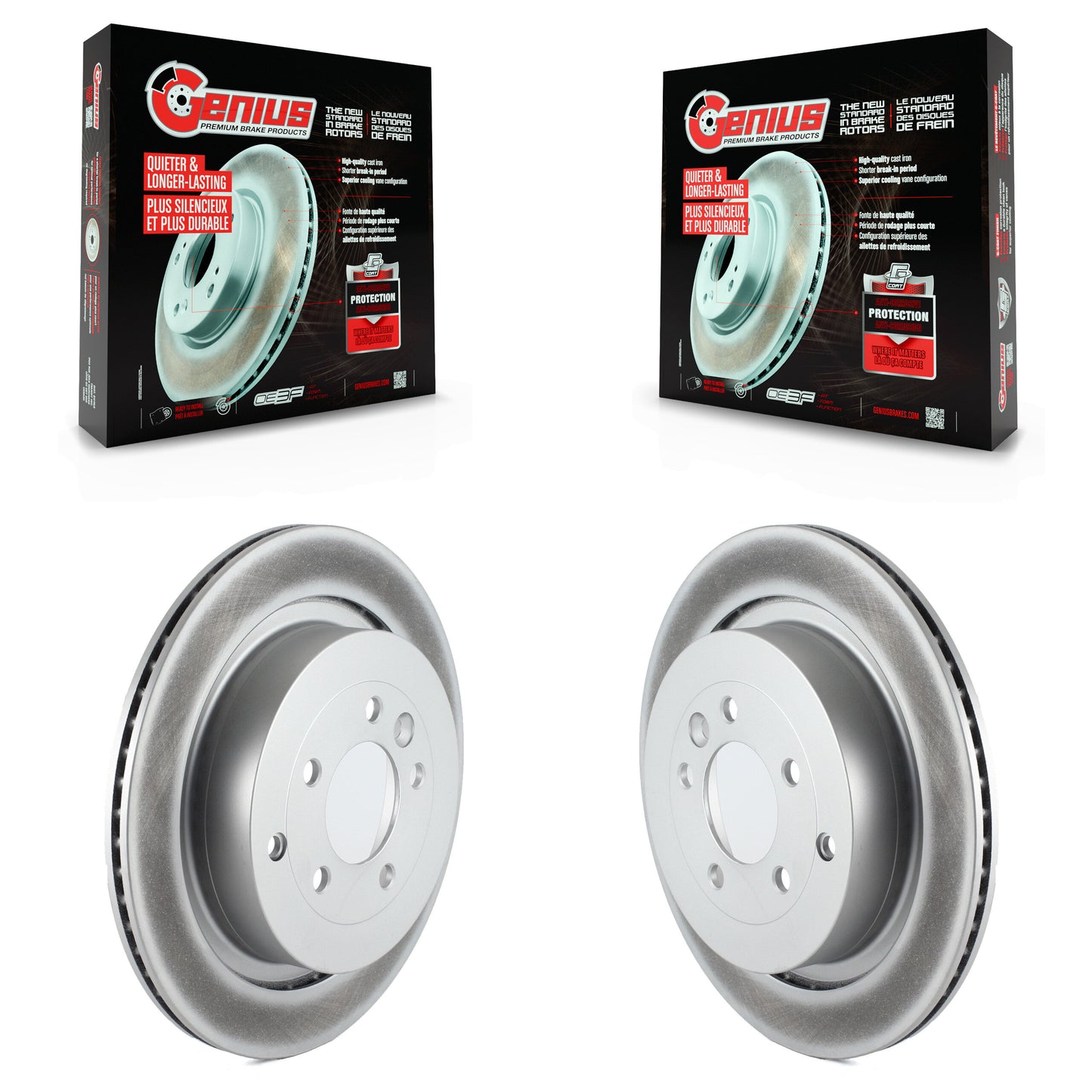 [Arrière] Kit de disque (revêtu) de frein pour Land Rover Range Sport LR4 LR3 KG-100554