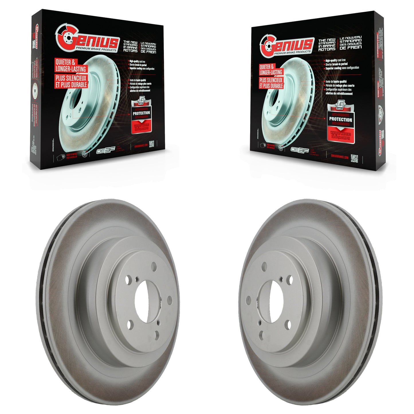 [Arrière] Kit de disque (revêtu) de frein pour Subaru Legacy Impreza KG-100555