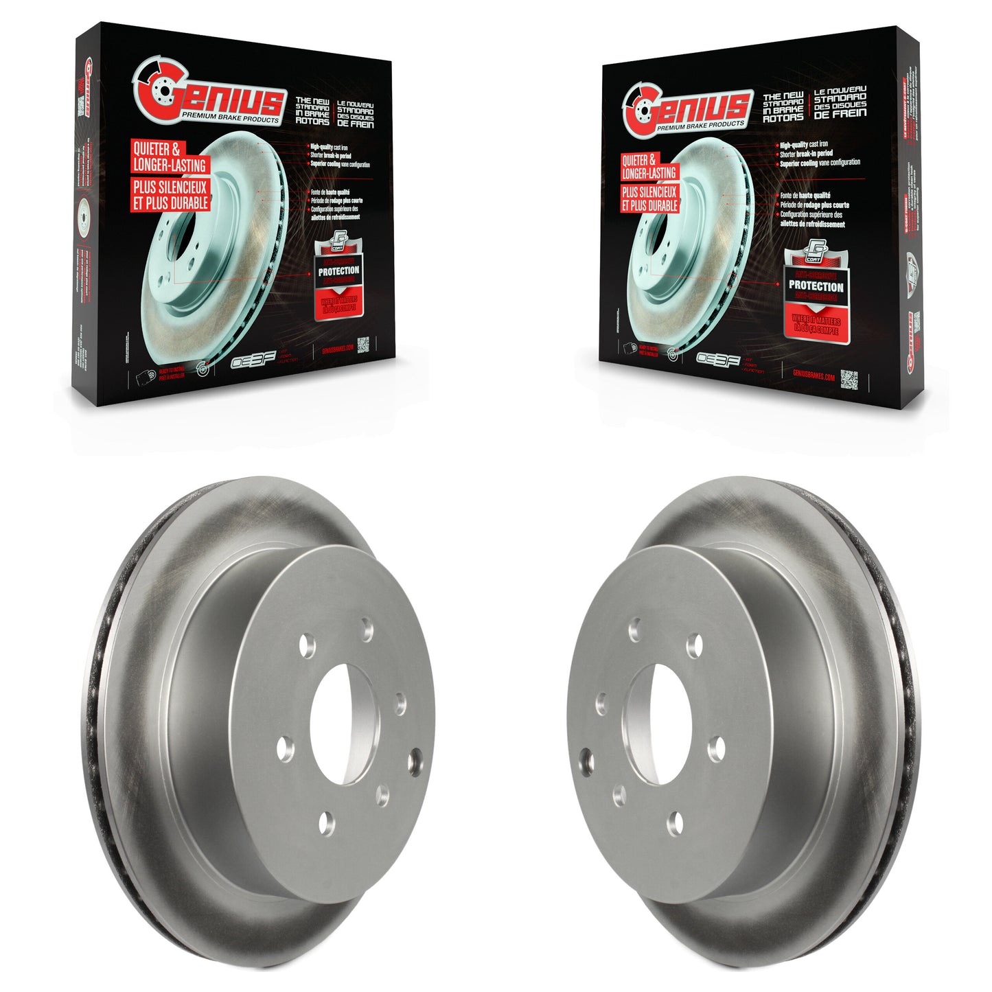 [Arrière] Kit de disque (revêtu) de frein pour Nissan Frontier Xterra Suzuki Equator KG-100558