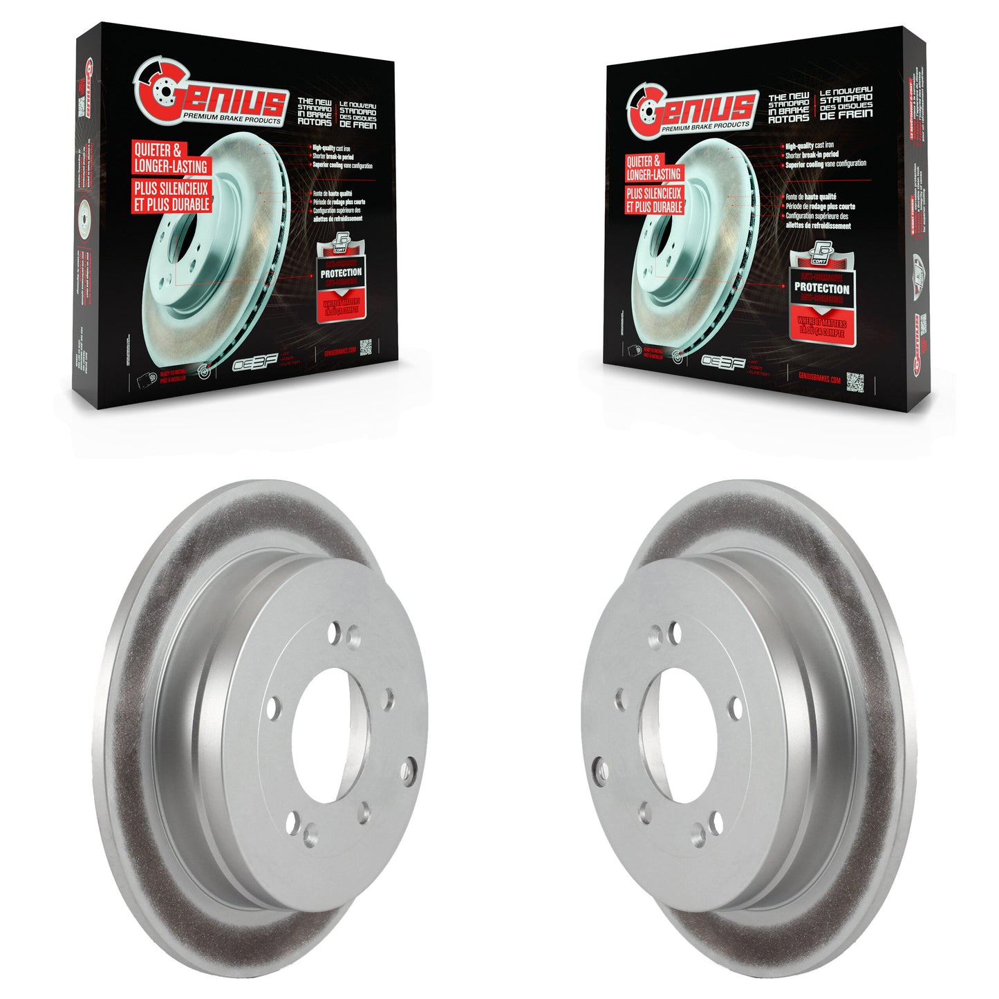 [Arrière] Kit de disque (revêtu) de frein pour Hyundai Azera Kia Amanti KG-100564