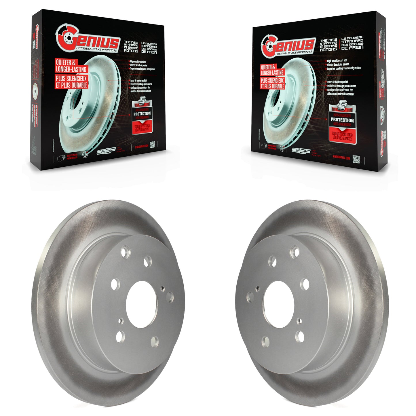 [Arrière] Kit de disque (revêtu) de frein pour Toyota RAV4 Lexus HS250h KG-100578
