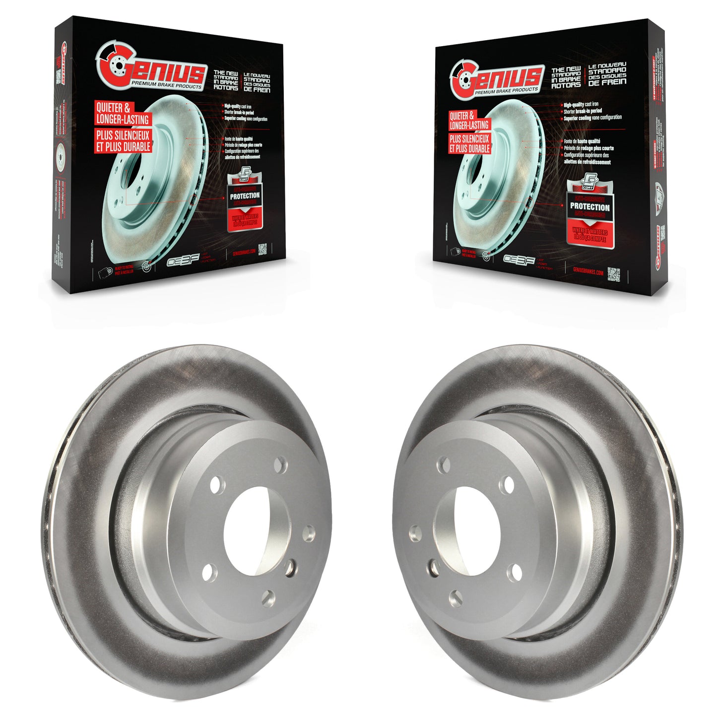 [Arrière] Kit de disque (revêtu) de frein pour BMW 530xi 535xi 528i xDrive 535i 528xi 525xi KG-100584