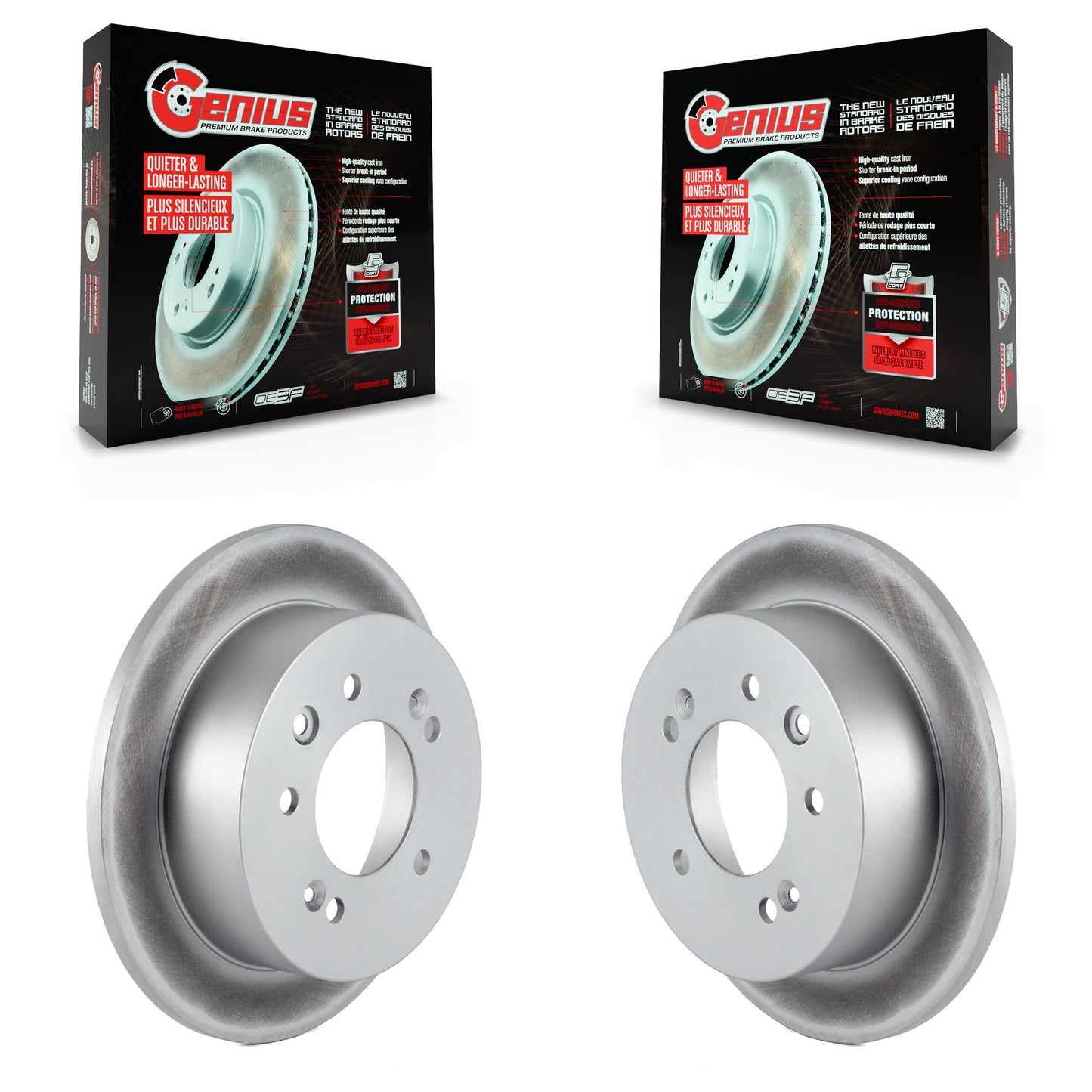 [Arrière] Kit de disque (revêtu) de frein pour Hyundai Elantra KG-100585