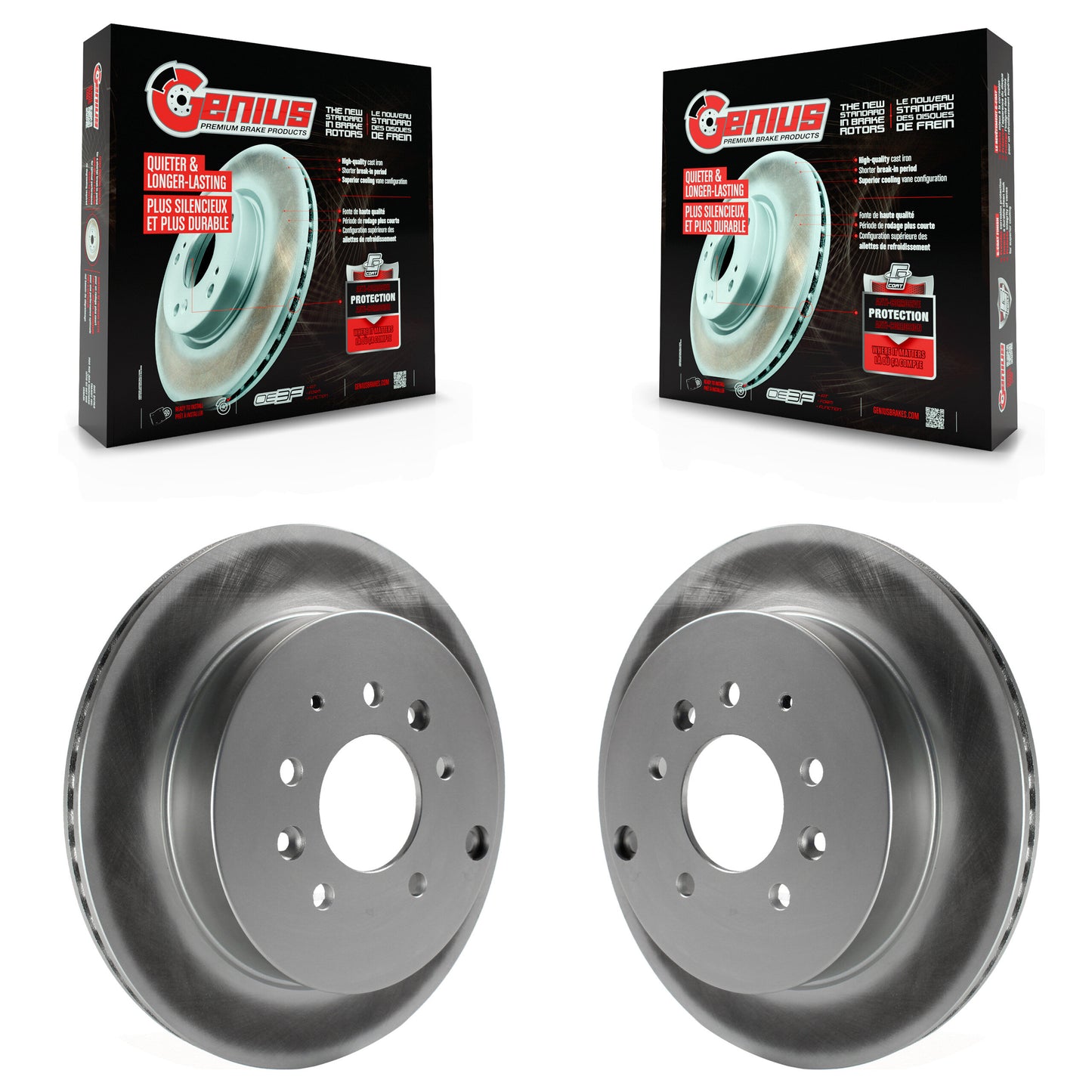 [Arrière] Kit de disque (revêtu) de frein pour Ford Edge Mazda CX-7 Lincoln MKX KG-100587