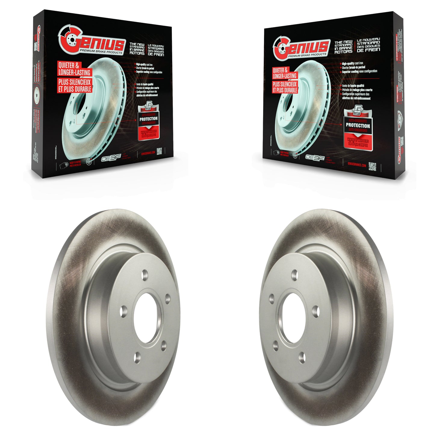 [Arrière] Kit de disque (revêtu) de frein pour Volvo S40 C70 C30 V50 KG-100589