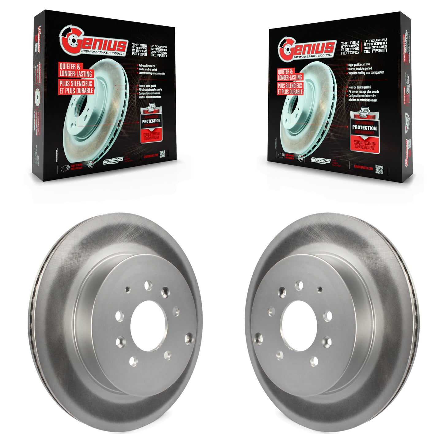 [Arrière] Kit de disque (revêtu) de frein pour 2007-2015 Mazda CX-9 KG-100594