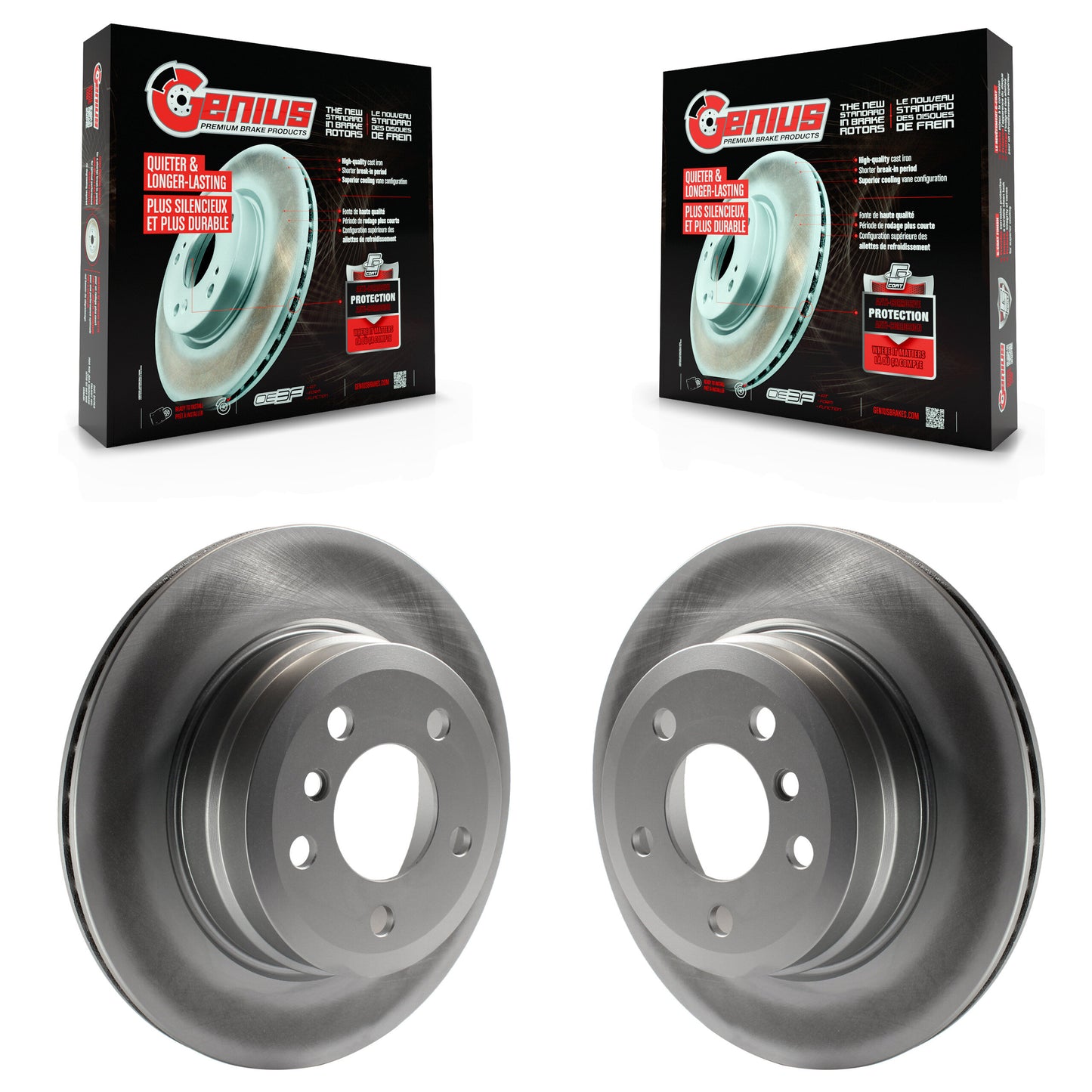 [Arrière] Kit de disque (revêtu) de frein pour BMW X5 X6 KG-100596