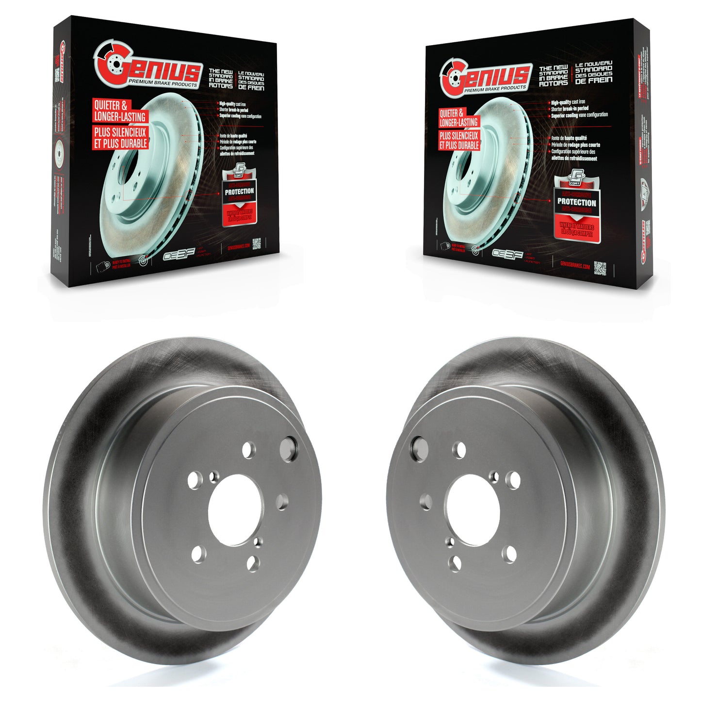 [Arrière] Kit de disque (revêtu) de frein pour Subaru Outback Impreza Forester Legacy Scion FR-S BRZ WRX KG-100606