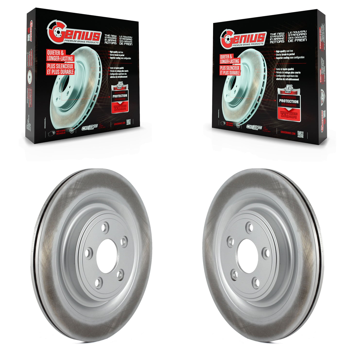 [Arrière] Kit de disque (revêtu) de frein pour Jaguar XF XJ S-Type XK XKR XJ8 Vanden Plas XJR Super V8 XKR-S KG-100608