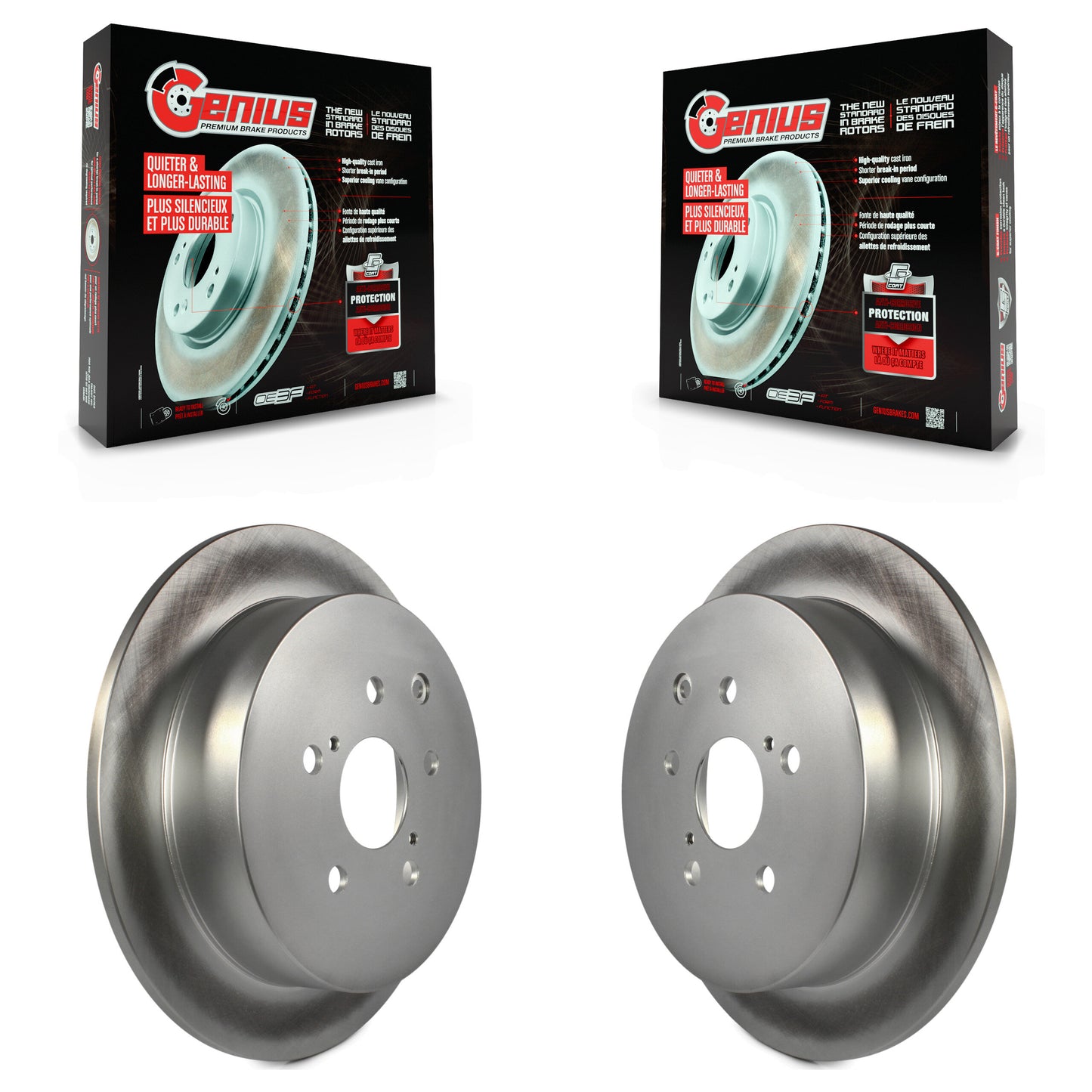 [Arrière] Kit de disque (revêtu) de frein pour Toyota Highlander Sienna Lexus RX350 RX450h KG-100622