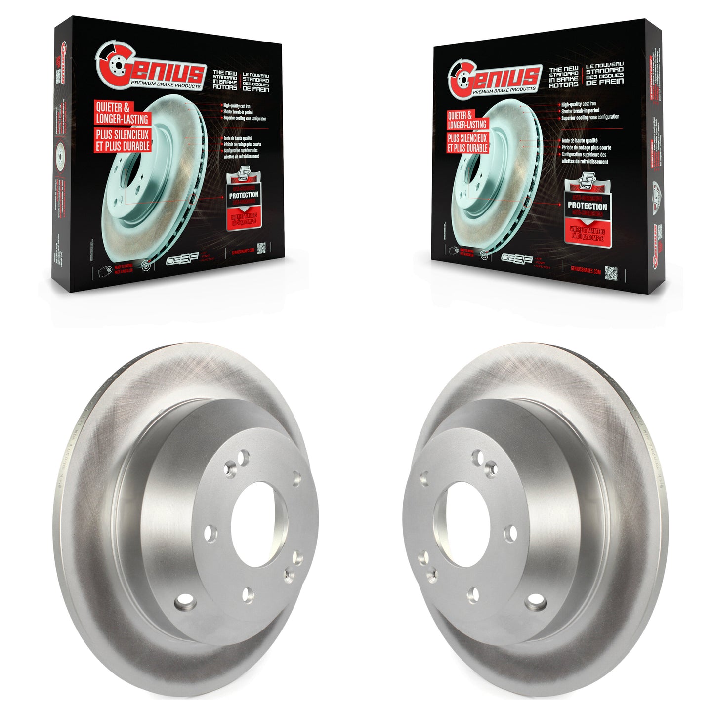 [Arrière] Kit de disque (revêtu) de frein pour Kia Sorento Hyundai Santa Fe Sport Sedona XL KG-100627