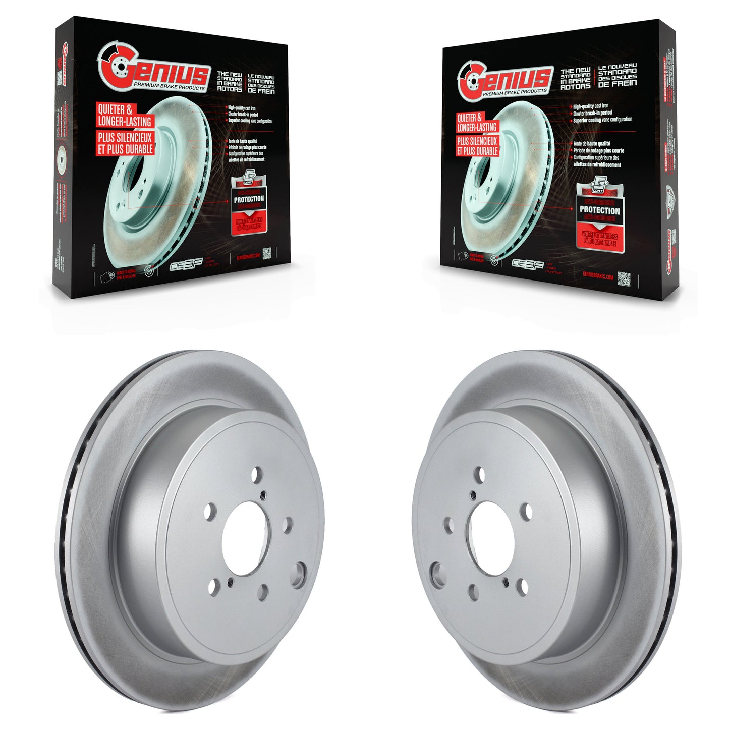 [Arrière] Kit de disque (revêtu) de frein pour Subaru Outback Legacy Scion FR-S BRZ Toyota 86 GR86 KG-100628
