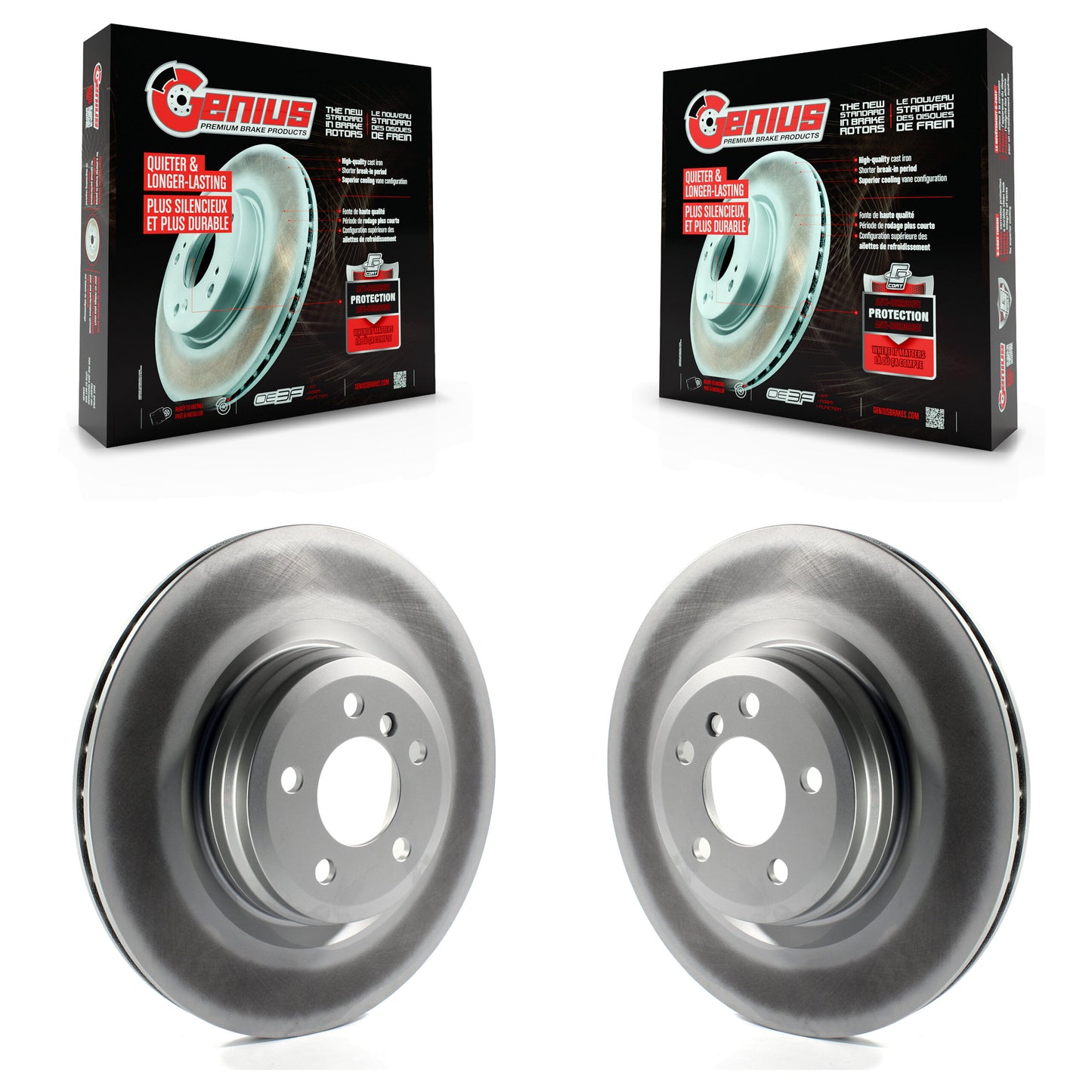 [Arrière] Kit de disque (revêtu) de frein pour BMW 750Li xDrive 750i 550i GT Alpina B7 B6 Gran Coupe 760Li B7L ActiveHybrid 7 KG-100631