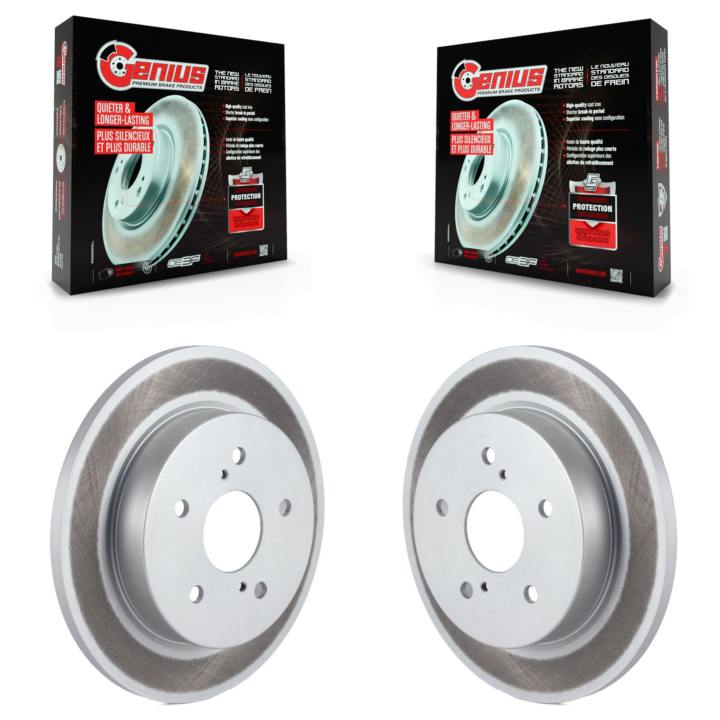 [Arrière] Kit de disque (revêtu) de frein pour 2010-2013 Suzuki Kizashi KG-100632