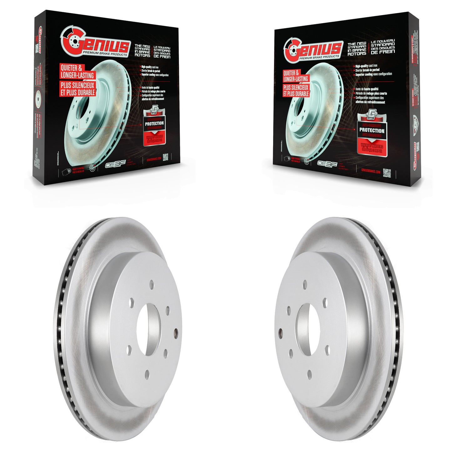 [Arrière] Kit de disque (revêtu) de frein pour INFINITI Nissan Armada QX80 QX56 KG-100634