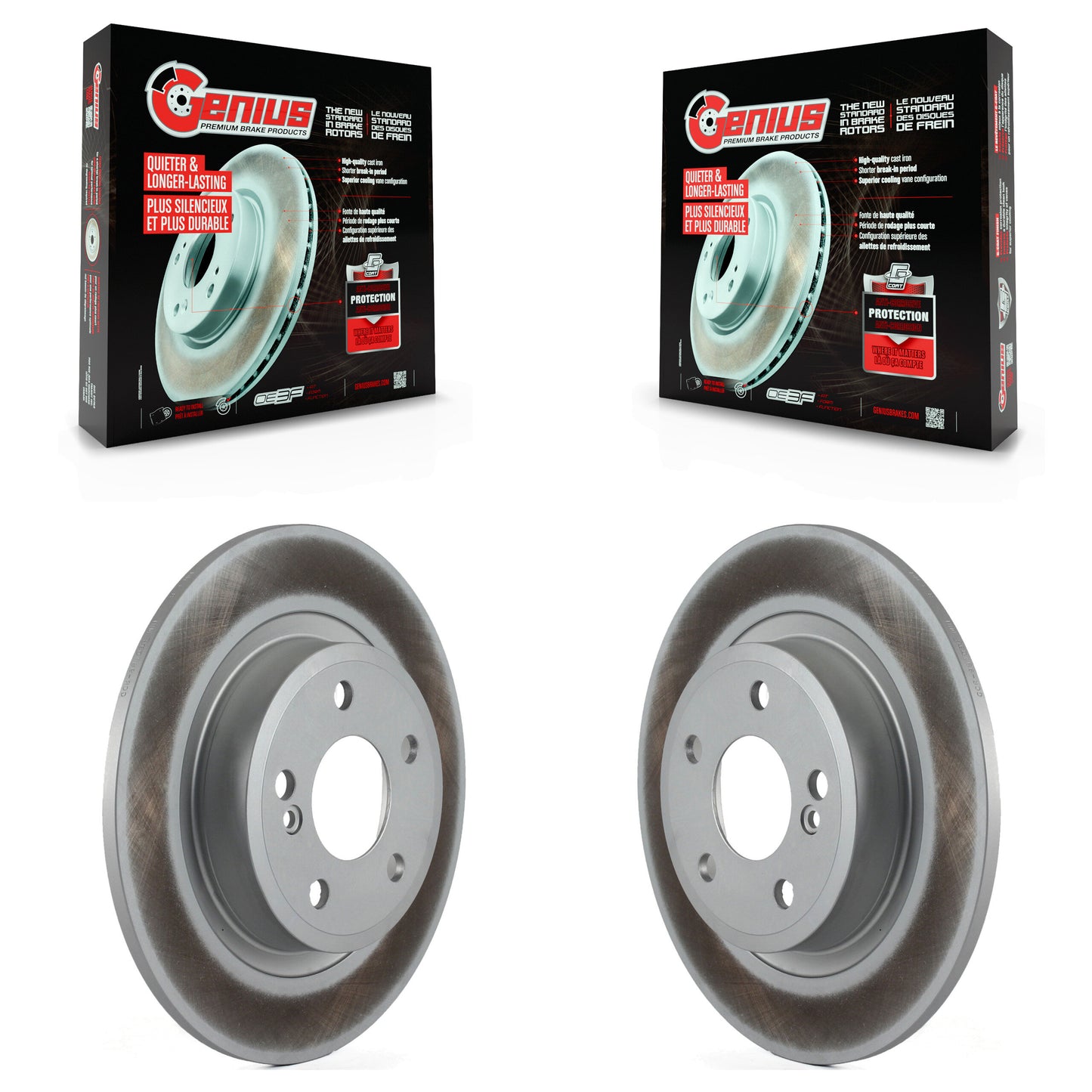 [Arrière] Kit de disque (revêtu) de frein pour Mercedes-Benz CLA250 GLA250 INFINITI QX30 B Electric Drive B250e B250 KG-100660