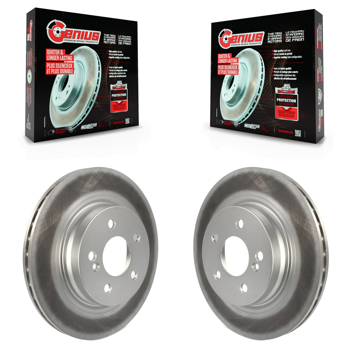 [Arrière] Kit de disque (revêtu) de frein pour Mercedes-Benz E350 C250 C300 C350 E550 KG-100661