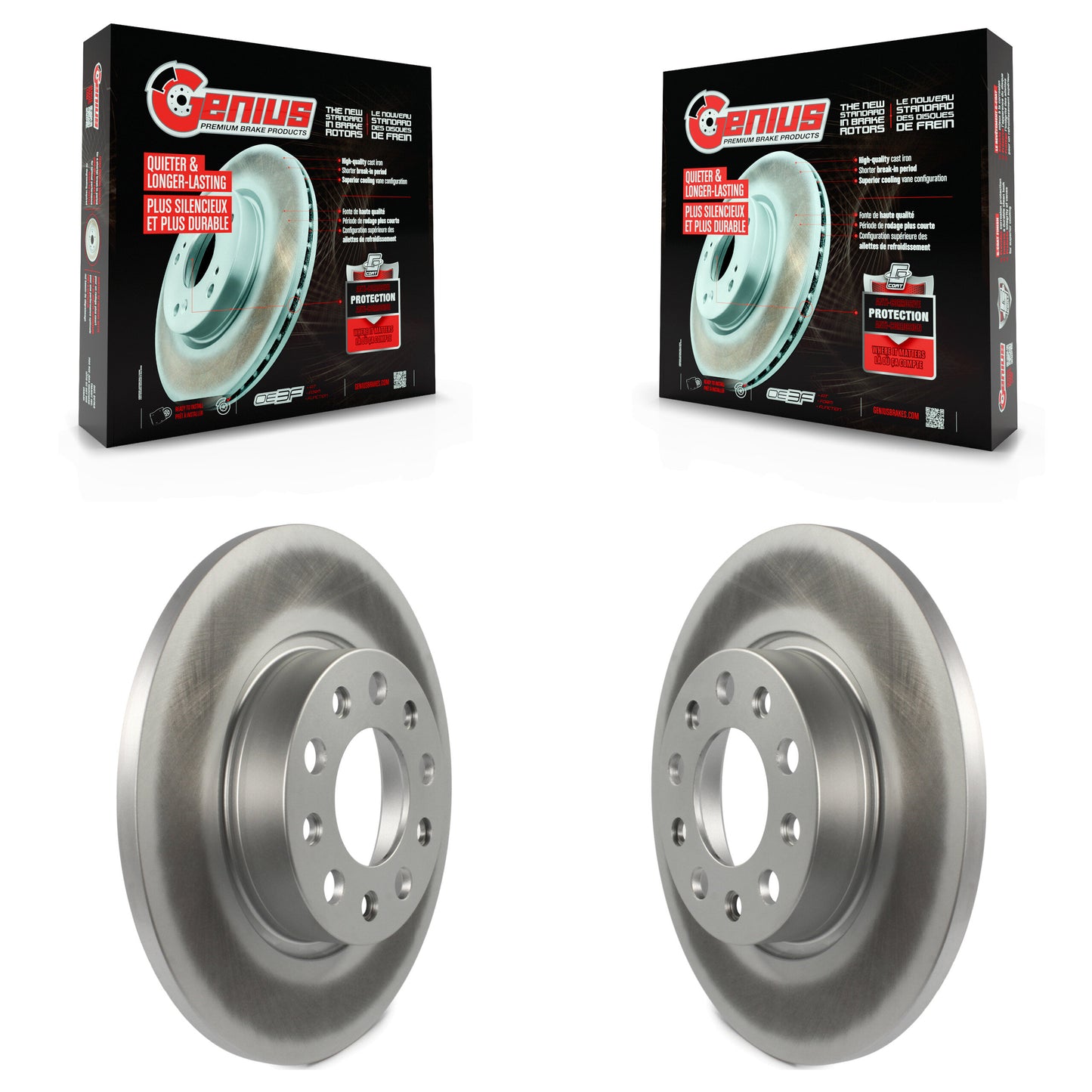 [Arrière] Kit de disque (revêtu) de frein pour Jeep Renegade Compass Fiat 500X KG-100664