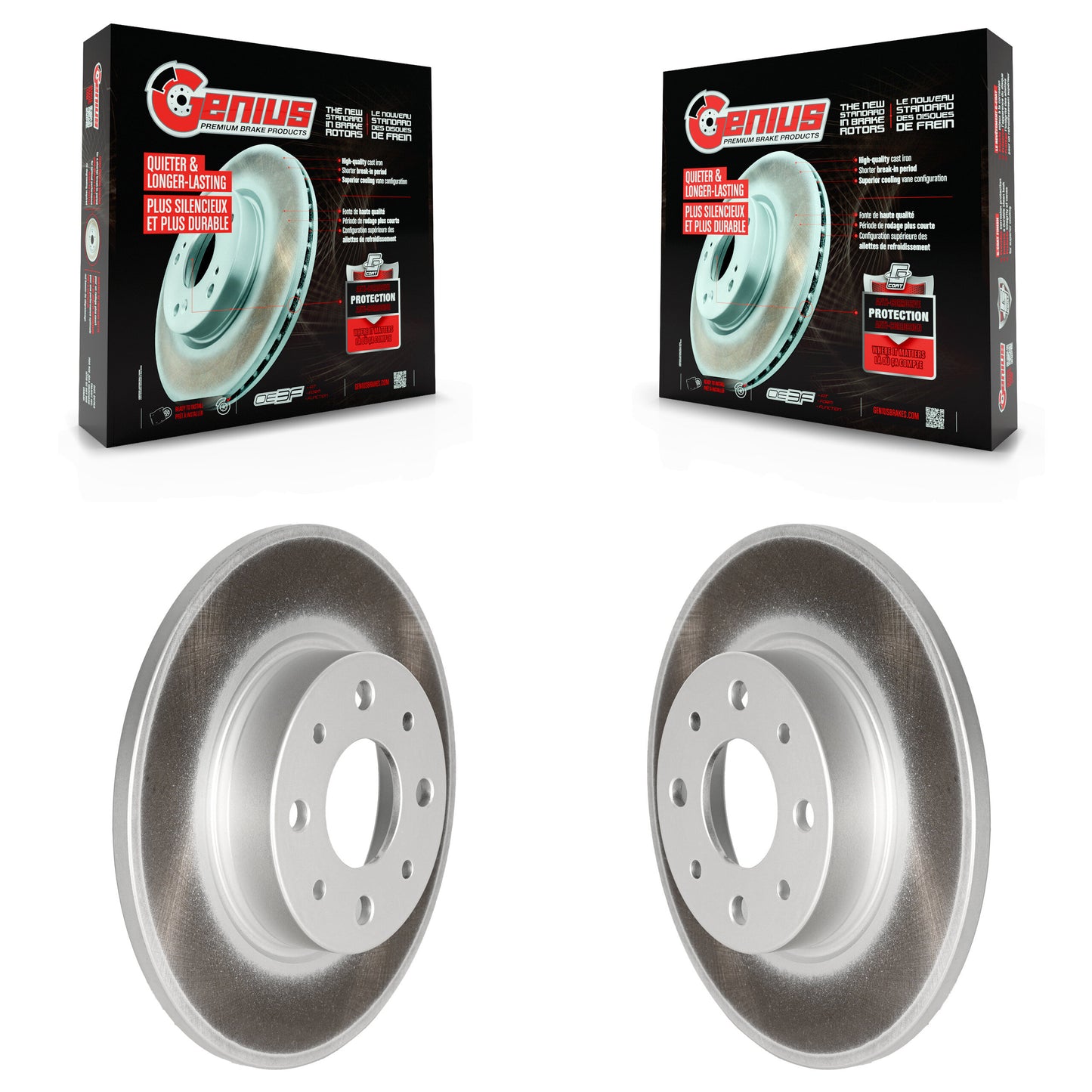 [Arrière] Kit de disque (revêtu) de frein pour Fiat 500 KG-100667