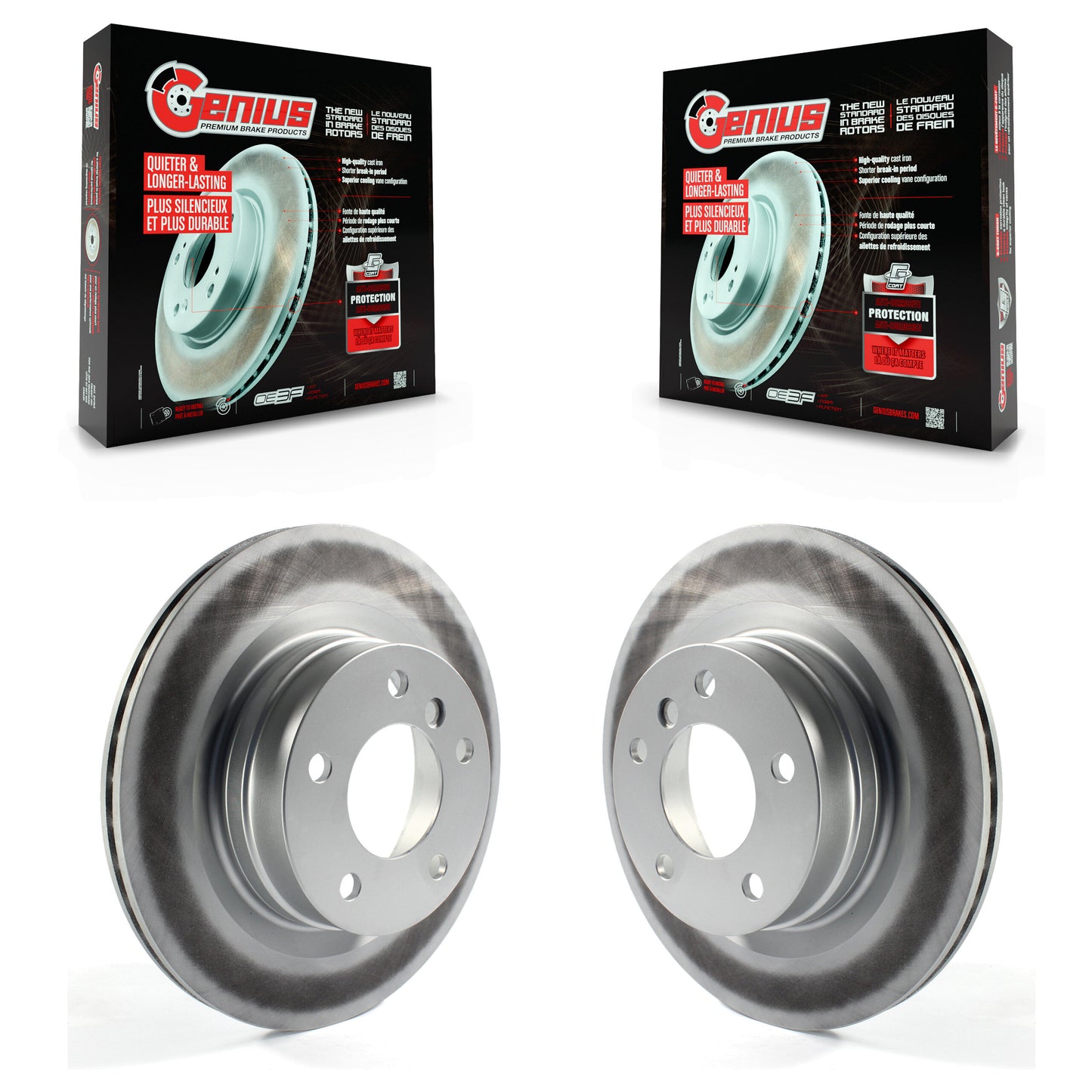 [Arrière] Kit de disque (revêtu) de frein pour BMW 328i 320i 428i 228i 230i 328d xDrive KG-100675