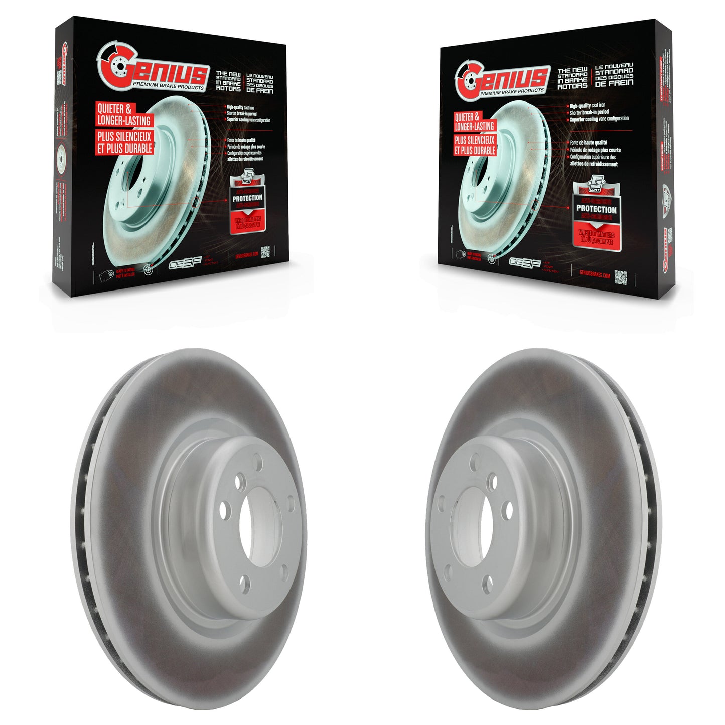 [Arrière] Kit de disque (revêtu) de frein pour BMW 328i 428i 320i xDrive 228i M235i 230i Gran Coupe M240i KG-100685