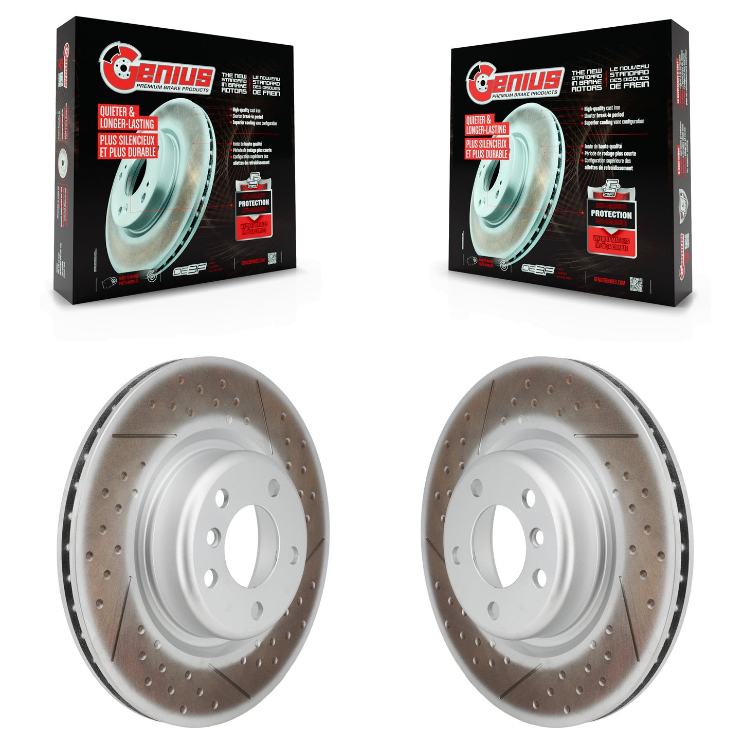 [Arrière] Kit de disque (revêtu) de frein pour BMW 328i 428i 320i xDrive 228i M235i 230i Gran Coupe M240i KG-100686