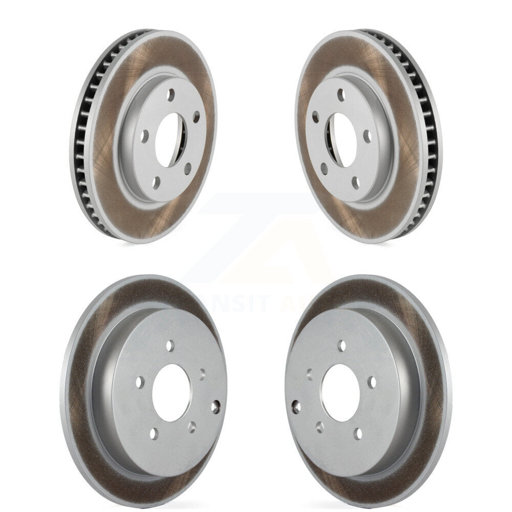 [Avant + Arrière] Kit de disque (revêtu) de frein pour 2002-2004 Pontiac Montana FWD avec rear brakes KG-100691