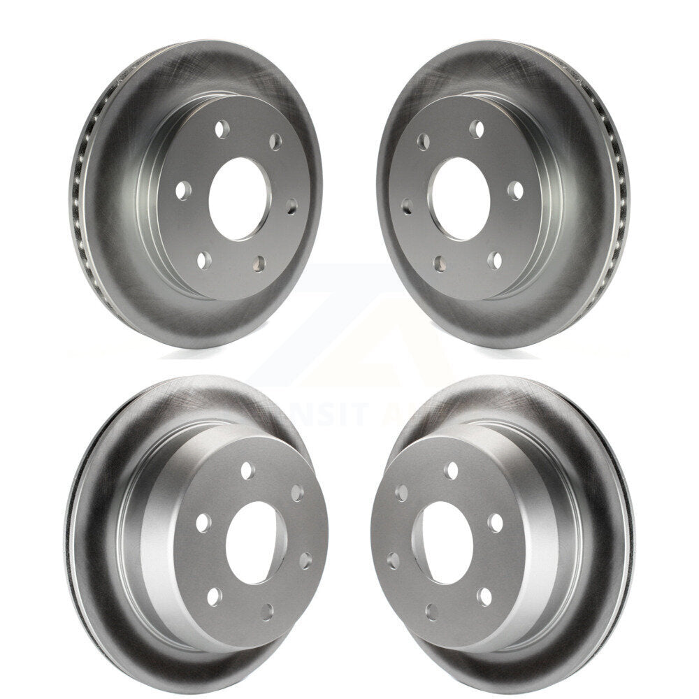 [Avant + Arrière] Kit de disque (revêtu) de frein pour Chevrolet Silverado 1500 GMC Sierra Suburban Classic Tahoe Avalanche Astro Yukon XL Safari KG-100696