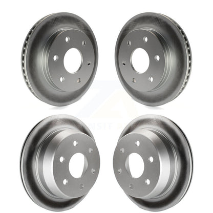 [Avant + Arrière] Kit de disque (revêtu) de frein pour Chevrolet Silverado 1500 GMC Sierra Suburban Classic Tahoe Avalanche Astro Yukon XL Safari KG-100696