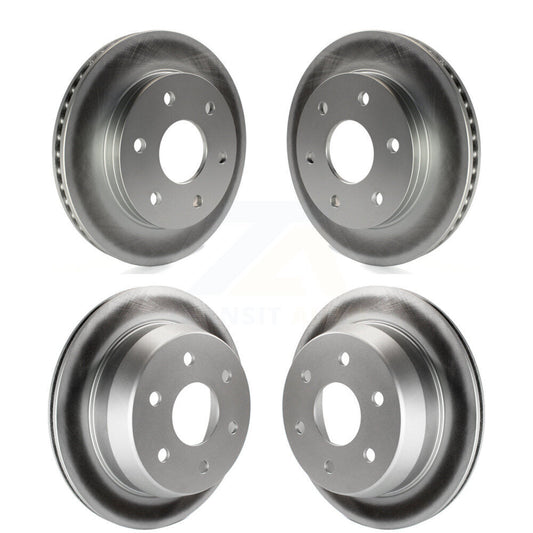 [Avant + Arrière] Kit de disque (revêtu) de frein pour Chevrolet Silverado 1500 GMC Sierra Suburban Classic Tahoe Avalanche Astro Yukon XL Safari KG-100696