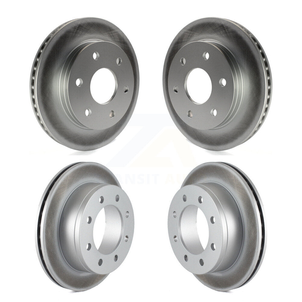 [Avant + Arrière] Kit de disque (revêtu) de frein pour 2006 Chevrolet Express 2500 GMC Savana KG-100697