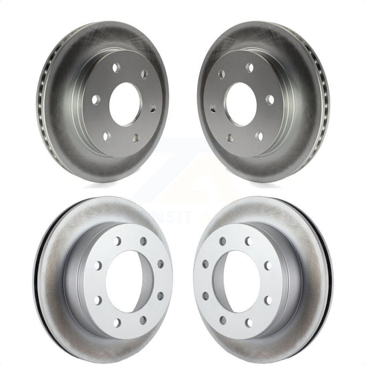 [Avant + Arrière] Kit de disque (revêtu) de frein pour 2006 Chevrolet Express 2500 GAS engine avec 6 Lug Wheels KG-100698 par Genius