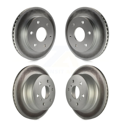 [Avant + Arrière] Kit de disque (revêtu) de frein pour 2007 Chevrolet Silverado 1500 GMC Sierra Classic KG-100700