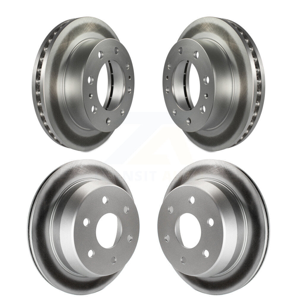 [Avant + Arrière] Kit de disque (revêtu) de frein pour 2003 Chevrolet Silverado 2500 HD Suburban GMC Sierra KG-100701